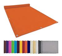 CHBIN Voile d'ombrage imperméable 1.2x1.6M Imperméable Une Protection des Rayons Voiles Ombrages Auvent Pare-Soleil avec Oeillets, Cordons pour Extérieur/Terrasse/Jardin, Orange, 22073