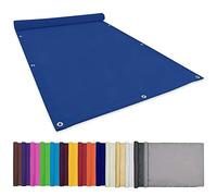 CHBIN Voile d'ombrage imperméable 1.2x3M Protection des Rayons 95% UV Terrasse Couverture de Confidentialité Écran avec Oeillets, Cordons pour Balcon Terrasse Et Jardin, Bleu Foncé, 22073