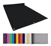 CHBIN Voile d'ombrage Pare Soleil 1.4x2.4M Protection des Rayons 95% UV Terrasse Balcon Protection visuelle Écran de Balcon avec Oeillets, Cordons pour Jardin Terrasse Camping Fête, Noir, 22073