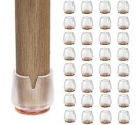 CHBKT Chapeaux de Jambe de Chaise de 32PCS, couvertures de Tableau de Meubles, appropriées aux Jambes Rondes 17-21mm, Garnitures de Pieds d'Anti-Rayures, Garnitures de Feutre antidérapantes