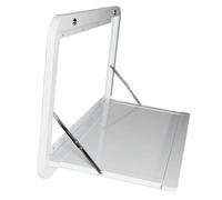 CHBMZ Table Pliante Murale, Table Console Minimaliste en Alliage d'Aluminium Blanc, 80 x 45 cm, Intérieur et Extérieur