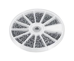 Chc M5 Noir Ensembles De Boulons Et écrous, 600PCS M1 M1.2 M1.4 M1.6 Boulons à Tête Hexagonale En Acier Inoxydable Assortiment De Vis Et écrous Pour Imprimante 3D, Maison, Assortiment De Kits De Vis à