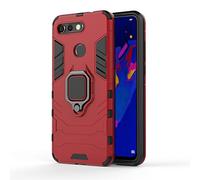 CHcase Coque Huawei Honor View 20/V20, 2 en 1 Armour Style Robuste Hybrides Double Couche Armure Defender TPU + PC Case Cover avec Support Magnétique Car Mount pour Huawei Honor View 20/V20 -Red