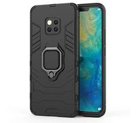 CHcase Coque Huawei Mate 20 Pro, 2 en 1 Armour Style Robuste Hybrides Double Couche Armure Defender TPU + PC Case Cover avec Support Magnétique Car Mount pour Huawei Mate 20 Pro -All Black