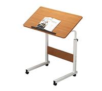 CHCHC Table D'appoint for Ordinateur Portable,Roue Universelle Mobile Table Bout Canapé Table Basse for Chambre À Coucher Salon Espace Limité(Dark Color)