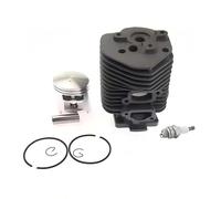 Chchwing Kit de piston cylindrique de 52 mm pour scie à béton STIHL TS510 TS500 AV 050 051 Chop Scie à béton Cut Off Zylinder, anneaux de culasse, clips d'assemblage de broches