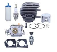 Chchwing Kit de réparation de carburateur à piston cylindrique de 50 mm pour Husqvarna K650 K700 K800 K1200 Pièces de rechange 506099212 506321503