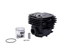 Chchwing Tronçonneuse à deux temps à ouverture ronde en fonte à piston à anneau unique outil de jardin pour Husqvarna372