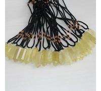 CHCWR 10pcs Collier de pendentif en pierre de cristal de quartz naturel