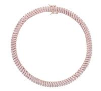 CHCWR 14 carats d'or sur 925 Silver Opulent 10 mm entièrement ensemble Diamant Moisanite Tennis Collier, Collier de chaîne de tennis Moisanite , Une déclaration de luxe et d'élégance pour les