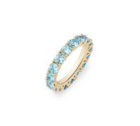 CHCWR 14K Gold Densily Ret Moisanite Anneau, bague à une seule rangée Round 4 mm, un jeton simpliste mais élégant pour des moments mémorables, la fête des pères pour papa