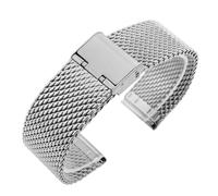CHCWR 18 mm 20 mm 22 mm 24 mm Universel Milanais Remplacement du bracelet Bracelet Bracelet en maille en acier inoxydable