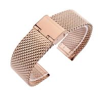 CHCWR 18 mm 20 mm 22 mm 24 mm Universel Milanais Remplacement du bracelet Bracelet Bracelet en maille en acier inoxydable