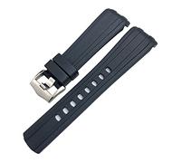 CHCWR 19 mm 20 mm 21 mm 22 mm Band de montre en caoutchouc pour IWC Big Pilot Spitfire Top Gun GT 2 Omega Seamaster 300 SILICON SPORTS STRAP