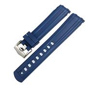 CHCWR 19 mm 20 mm 21 mm 22 mm Band de montre en caoutchouc pour IWC Big Pilot Spitfire Top Gun GT 2 Omega Seamaster 300 SILICON SPORTS STRAP