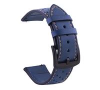 CHCWR 20 22 mm Band pour Galaxy Watch 4 / Classic / 3/46/42 mm/actif 2 Gear S3 / 3 41 45 mm Bracelet en cuir Wirstband Universal (Couleur: Couleur B, taille: 22 mm universel)