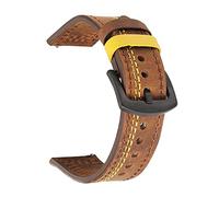 CHCWR 20 22 mm Band pour Galaxy Watch 4 / Classic / 3/46/42 mm/actif 2 Gear S3 / 3 41 45 mm Bracelet en cuir Wirstband Universal (Couleur: Couleur B, taille: 22 mm universel)