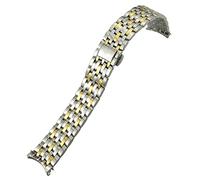 CHCWR 20 mm 16 mm 19 mm en acier inoxydable Remplacement de bande de montre pour Omega de Ville Prestige Orbis Edition STRAP BRACELET METAL METAL (Couleur: Rose Gold, taille: 19 mm)