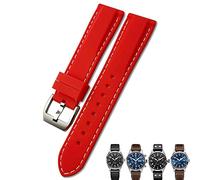 CHCWR 20 mm 21 mm 22 mm Silicone Black Blue Watch Bands pour IWC Pilot Mark 18 Watch Sports Strap