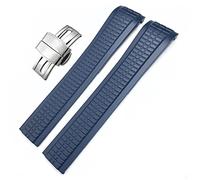 CHCWR 21 mm Colorful Fluoror Rubber Watchbands pour Patek 5164A 5167A Aquanaut Philippe Series Butterfly Boucle Silicone Watch pour homme et femme