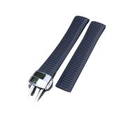 CHCWR 21 mm Fluorine Rubber Watch Band pour Patek Aquanaut Philippe pour pp 5164a 5167a-001watch Bracelete accessoires de bracelete (couleur: bleu, taille: 21 mm)