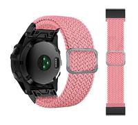 CHCWR 26 22 mm Sport Nylon Watchband Wristrap pour Fenix 7 7x 6x 6 Pro 5x 5 EPIX 3HR Fit Emple Fit Release Bracelet Bracelet (Couleur: rouge et blanc, taille: 22 mm Fenix 5 6 935)