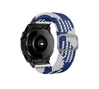 CHCWR 26 22 mm Sport Nylon Watchband Wristrap pour Fenix 7 7x 6x 6 Pro 5x 5 EPIX 3HR Fit Emple Fit Release Bracelet Bracelet (Couleur: rouge et blanc, taille: 22 mm Fenix 5 6 935)