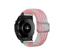 CHCWR 26 22 mm Sport Nylon Watchband Wristrap pour Fenix 7 7x 6x 6 Pro 5x 5 EPIX 3HR Fit Emple Fit Release Bracelet Bracelet (Couleur: rouge et blanc, taille: 22 mm Fenix 5 6 935)