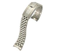 CHCWR 316L STRAPE DE MONTRER 20 mm pour une date de montre 36 mm 116233 116234 Bande de montre en métal solide doré en argent (couleur: or argenté, taille: 20 mm pour RLX)