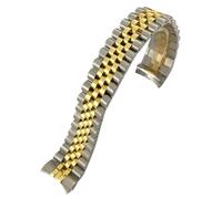 CHCWR 316L STRAPE DE MONTRER 20 mm pour une date de montre 36 mm 116233 116234 Bande de montre en métal solide doré en argent (couleur: or argenté, taille: 20 mm pour RLX)