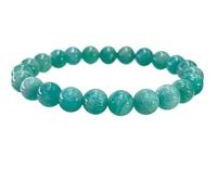 CHCWR 8 mm bracelets de perles rondes d'or de 8 mm pour la perle pour femmes