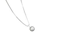CHCWR 925 Collier de perles naturelles en eau douce en argent sterling pour femmes