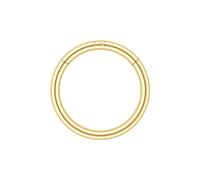 CHCWR Anneaux de nez 18g / 16g solides 14K, anneaux septum de segment à charnière 6/8/10 mm, réalité lèvre Tragus Helix Cartilage conque boucles d'oreille perçage pour femmes hommes
