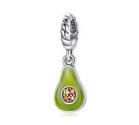 CHCWR Anneaux pour adolescents, avocat charme pendentif vert perle de fruits frais pour bracelet bangs femmes bijoux fins