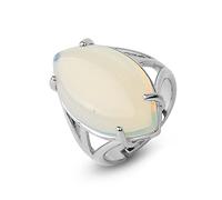 CHCWR Anneaux pour RLS, incrusté de l'olive en forme d'olive Opale Stone réglable OP FINKLE RING DIGNIN