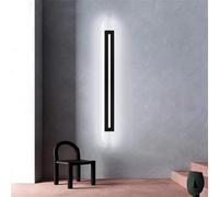 CHCWR Applique murale LED à longues bandes intérieures Accessoires noirs Lumières de décoration modernes