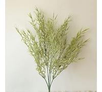 CHCWR Bamboo Grass, Fleur Artificielle Décoration de Maison Bouquets de Mariage Table à Manger de Salon UV Fake Flower (Blanc)