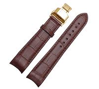 CHCWR Band de monator d'extrémité incurvée pour citoyen BL9002-37 05A BT0001-12E 01A Watchstrap en cuir authentique avec boucle papillon 20 21 22 mm Sobriquement de mode (couleur: 5, taille: 21 mm)