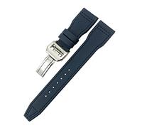 CHCWR Band de monatorage en toile de fibre 20 mm 21 mm 22 mm pour IW3777 Sport Sangle de montre en toile/boucle ronde noire / 21 mm