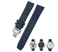 CHCWR Band de montre de 19 mm 20 mm pour tissot T114417 T114 Silicone en caoutchouc Silicone Bracele Butterfly fermoir Bracelets sport imperméables