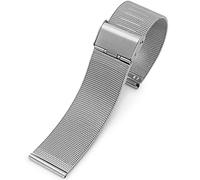 CHCWR Band de montre en acier inoxydable 8/10/12/13/14/15/16/17/18/19/21/21/22/23/23/24 mm Watchband en maille en argent 304 Sangle en acier inoxydable (couleur: or, taille: 21 mm)