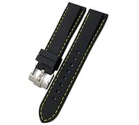 CHCWR Band de montre en caoutchouc 19 mm 21 mm 20 mm 22 mm 23,0 mm 24 mm Fix pour Skx Souffle en silicone imperméable à SKX/Black Red / 19 mm