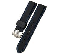 CHCWR Band de montre en caoutchouc 19 mm 21 mm 20 mm 22 mm 23,0 mm 24 mm pour sangle de montre en silicone étanche à étanche/jaune noir / 20 mm