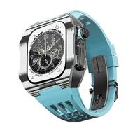 CHCWR Band de montre en caoutchouc Célette en fibre de carbone ， pour SE / 4/5/6/7/8/9 série 44/45 mm de watch mod kit accessoires avec outil de bande
