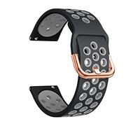 CHCWR Band de sangle de silicone de 20 mm pour Zepp E GTS2 / 2E Mini/GTR 42mm / GTS 3 Sport Smart Watch Bracelet (Couleur: Preto, taille: 20 mm universel)