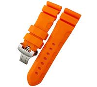 CHCWR Bande de montée en caoutchouc 22 mm 24 mm 26 mm Sigle de montre en silicone pour bracelet imperméable Panerai submersible Luminor Pam