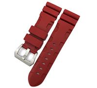 CHCWR Bande de montée en caoutchouc 22 mm 24 mm 26 mm Sigle de montre en silicone pour bracelet imperméable Panerai submersible Luminor Pam