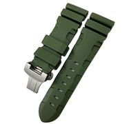 CHCWR Bande de montée en caoutchouc 22 mm 24 mm 26 mm Sigle de montre en silicone pour bracelet imperméable Panerai submersible Luminor Pam
