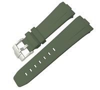 CHCWR Bande de montre en caoutchouc 23 mm 22 mm 24 mm Sangle de montre pour Tudor Heritage Black Bay Bronze Pelagos Black Red Sport Bracelets Bracelets Watchbands (Couleur: Noir, taille: 23 mm)