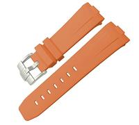 CHCWR Bande de montre en caoutchouc 23 mm 22 mm 24 mm Sangle de montre pour Tudor Heritage Black Bay Bronze Pelagos Black Red Sport Bracelets Bracelets Watchbands (Couleur: Noir, taille: 23 mm)